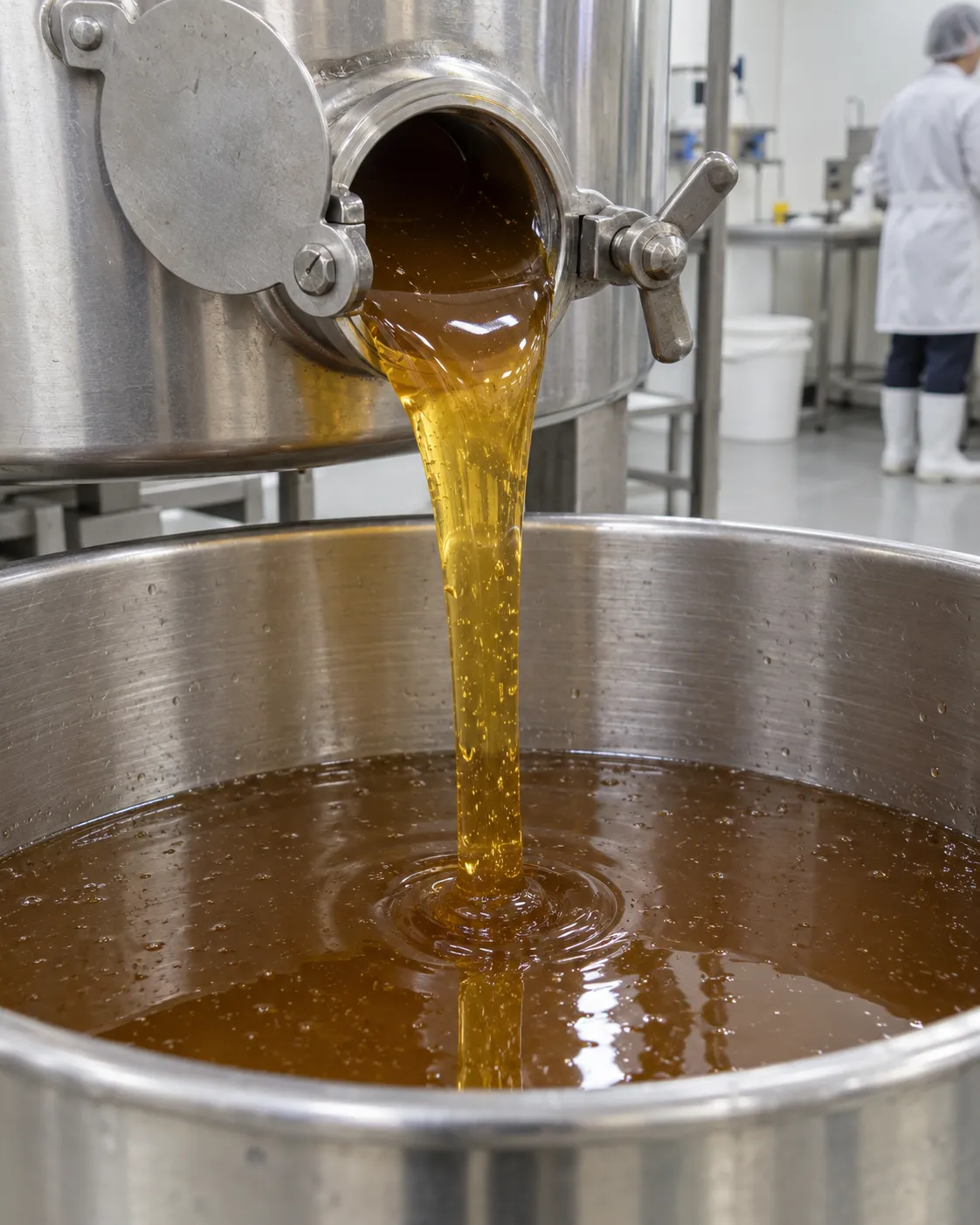 Miel doré en pot, rayon de miel et cuillère en bois