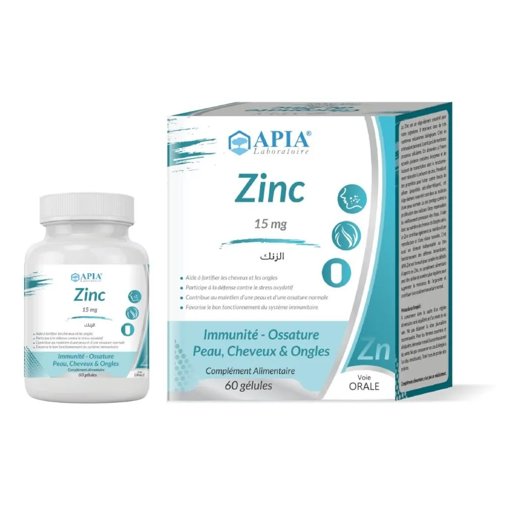Zinc 15 mg, conditionnement
