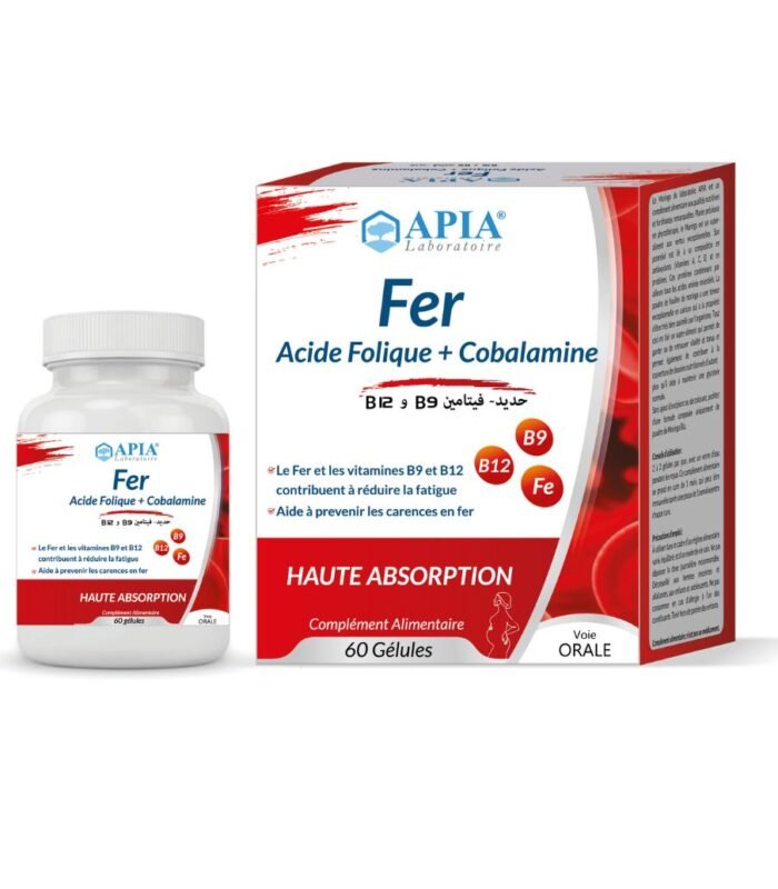 Fer, Acide folique + Vitamine B12